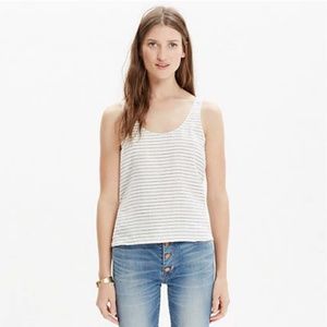 Madewell linen crop top